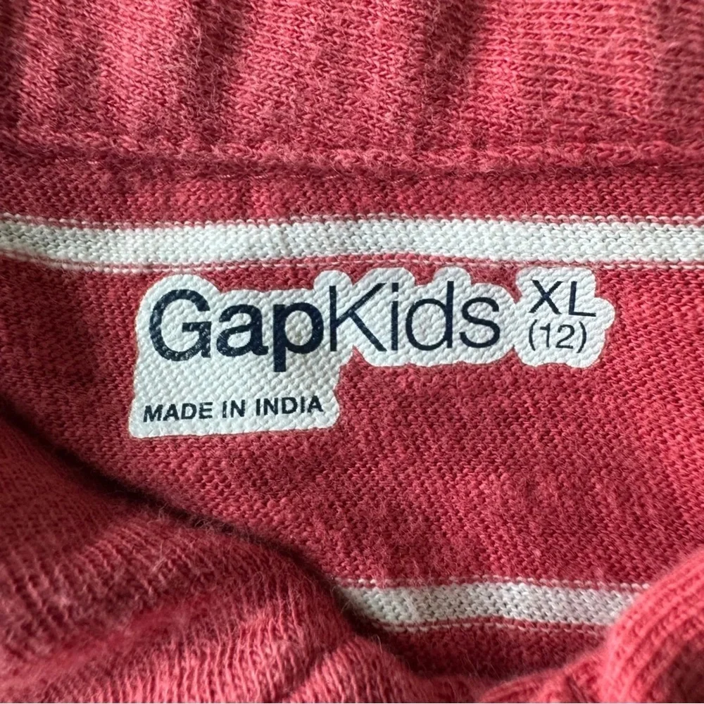 GAP Kids Red Polo Shirt with White Accents